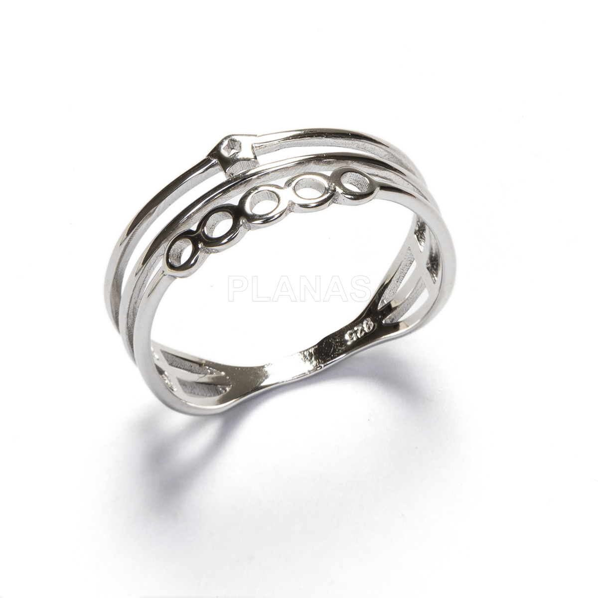 Anillo en Plata de Ley.   
