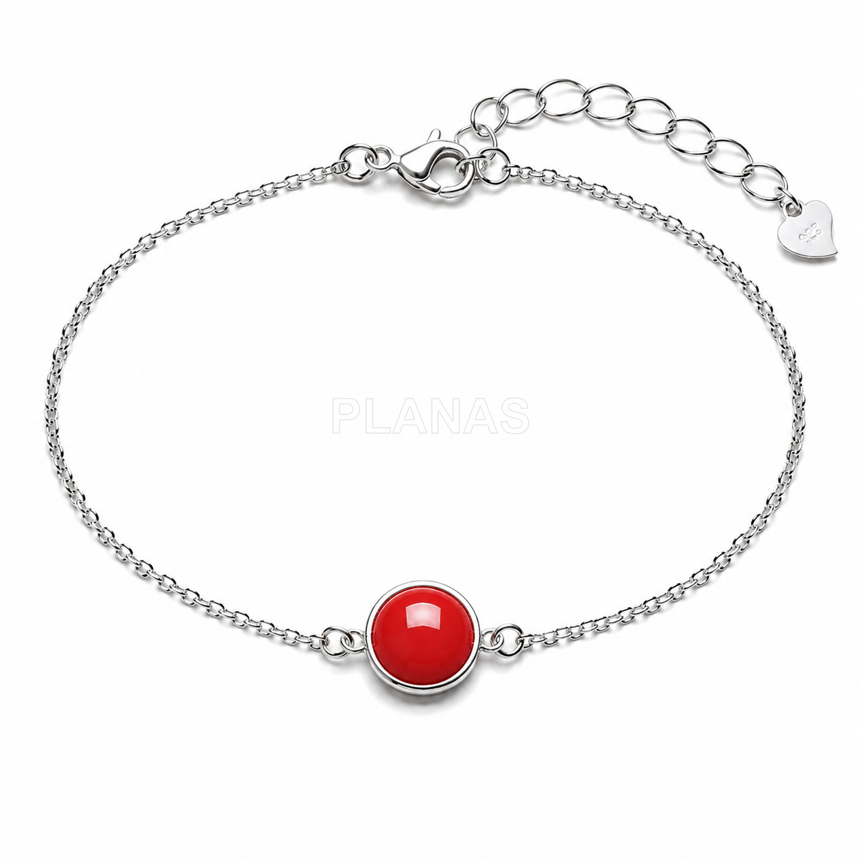 Pulsera en Plata de ley y esmalte.  