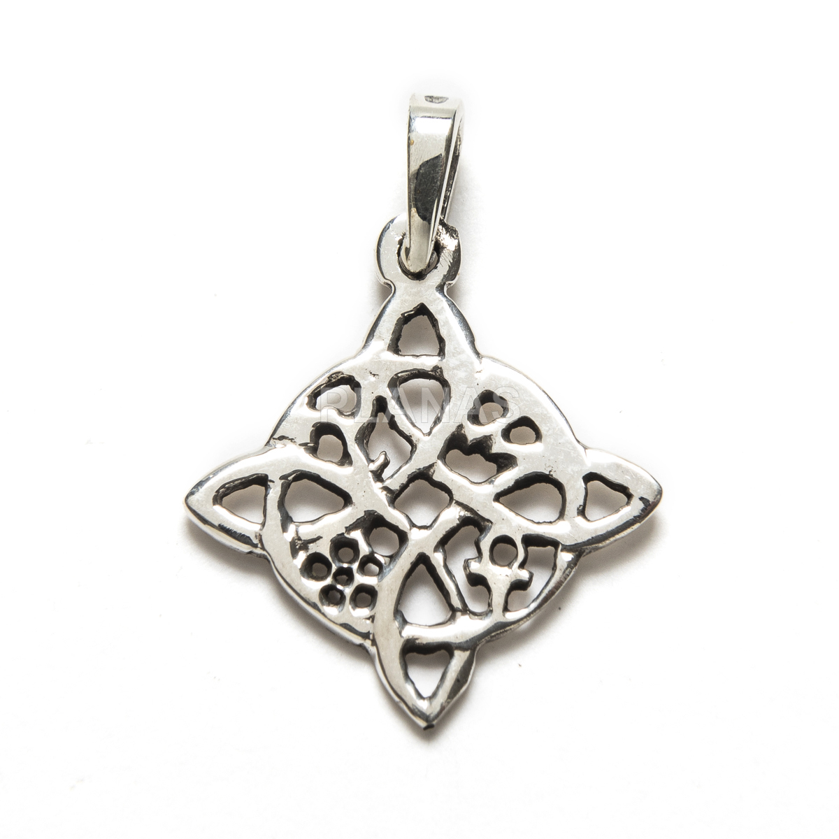 Colgante en Plata de ley. NUDO DE BRUJAS.