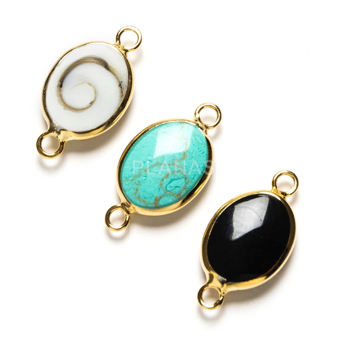 Entrepieza en Plata de ley y Baño Oro. 