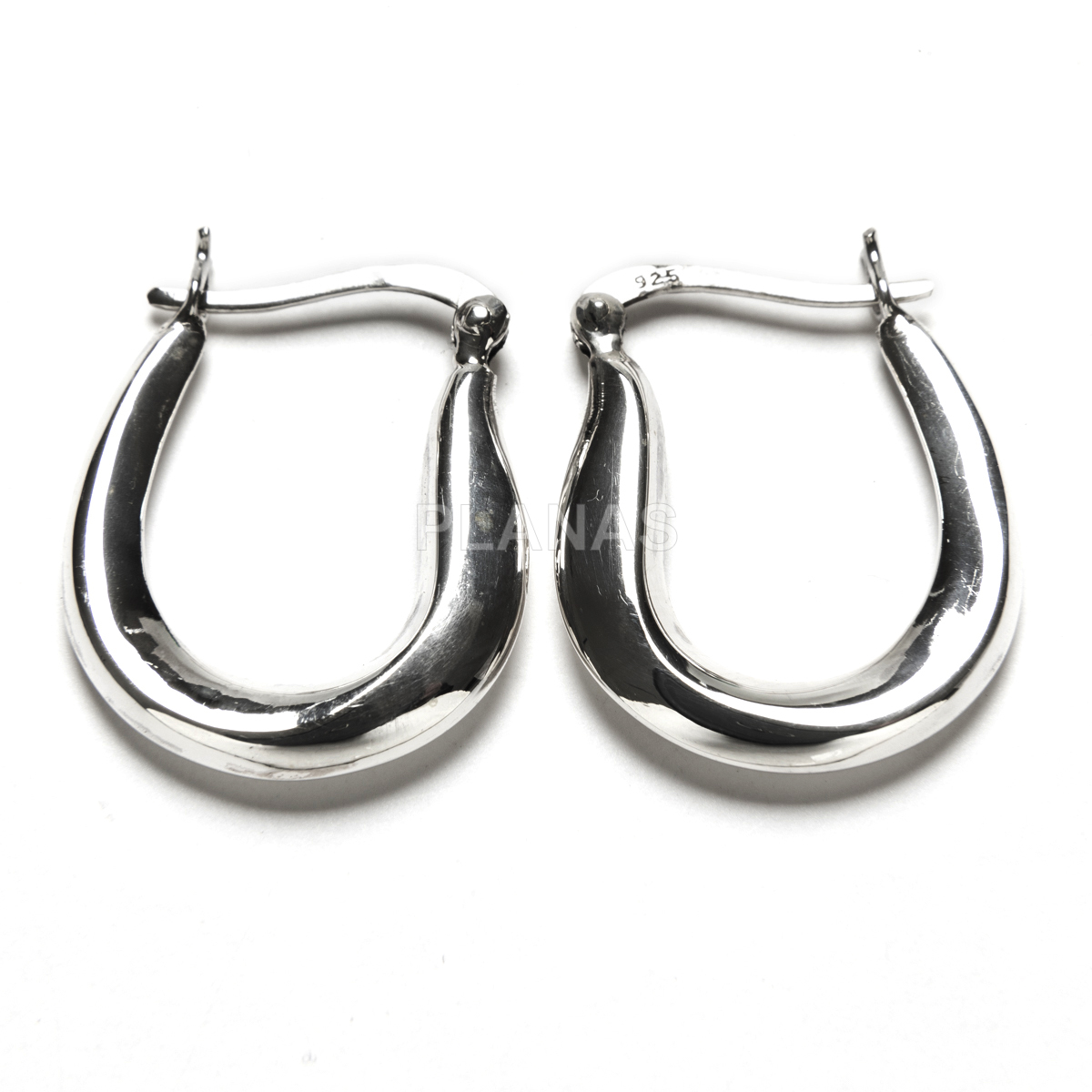 Aros en Plata de ley.  