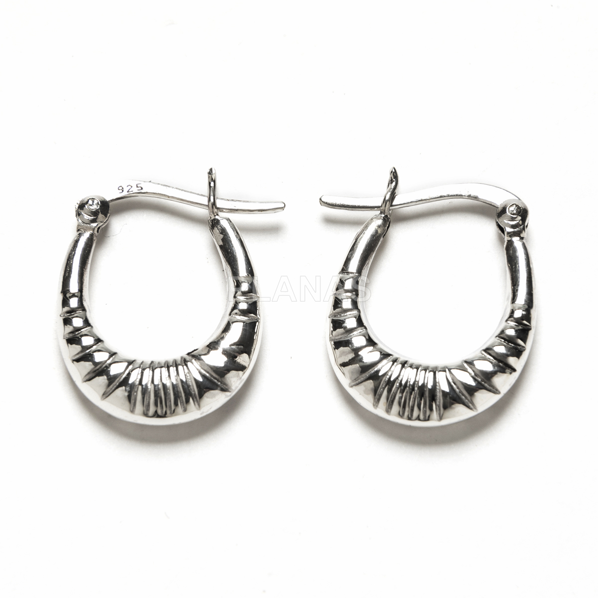 Aros en Plata de ley.  