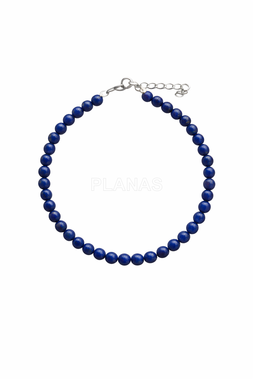 Pulsera en plata de ley y Minerales en 4mm.