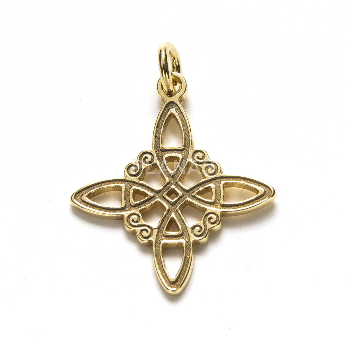 Mini pingente em prata de lei. nó de bruxa.