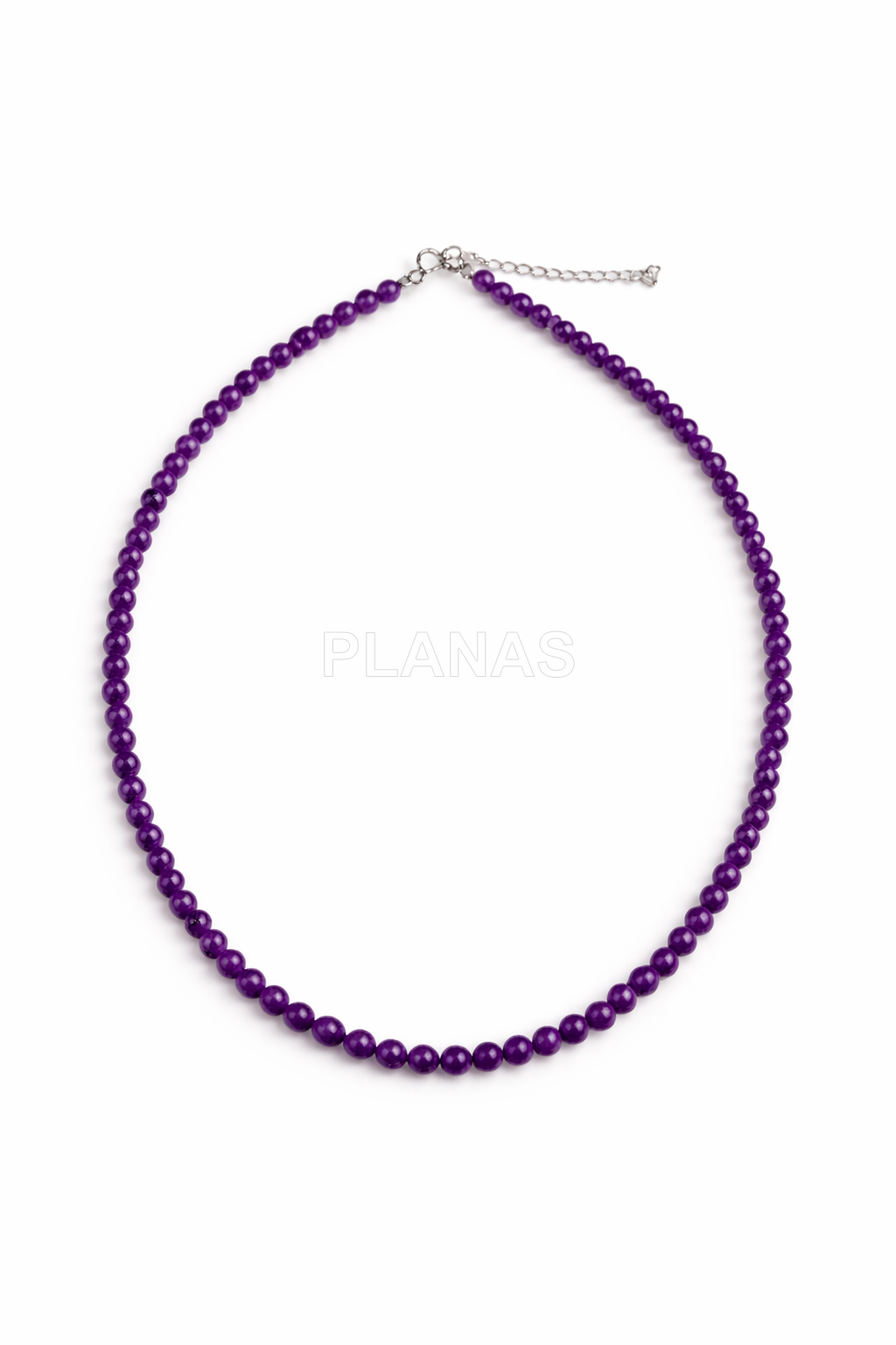 Collar en plata de ley y Minerales en 4mm.