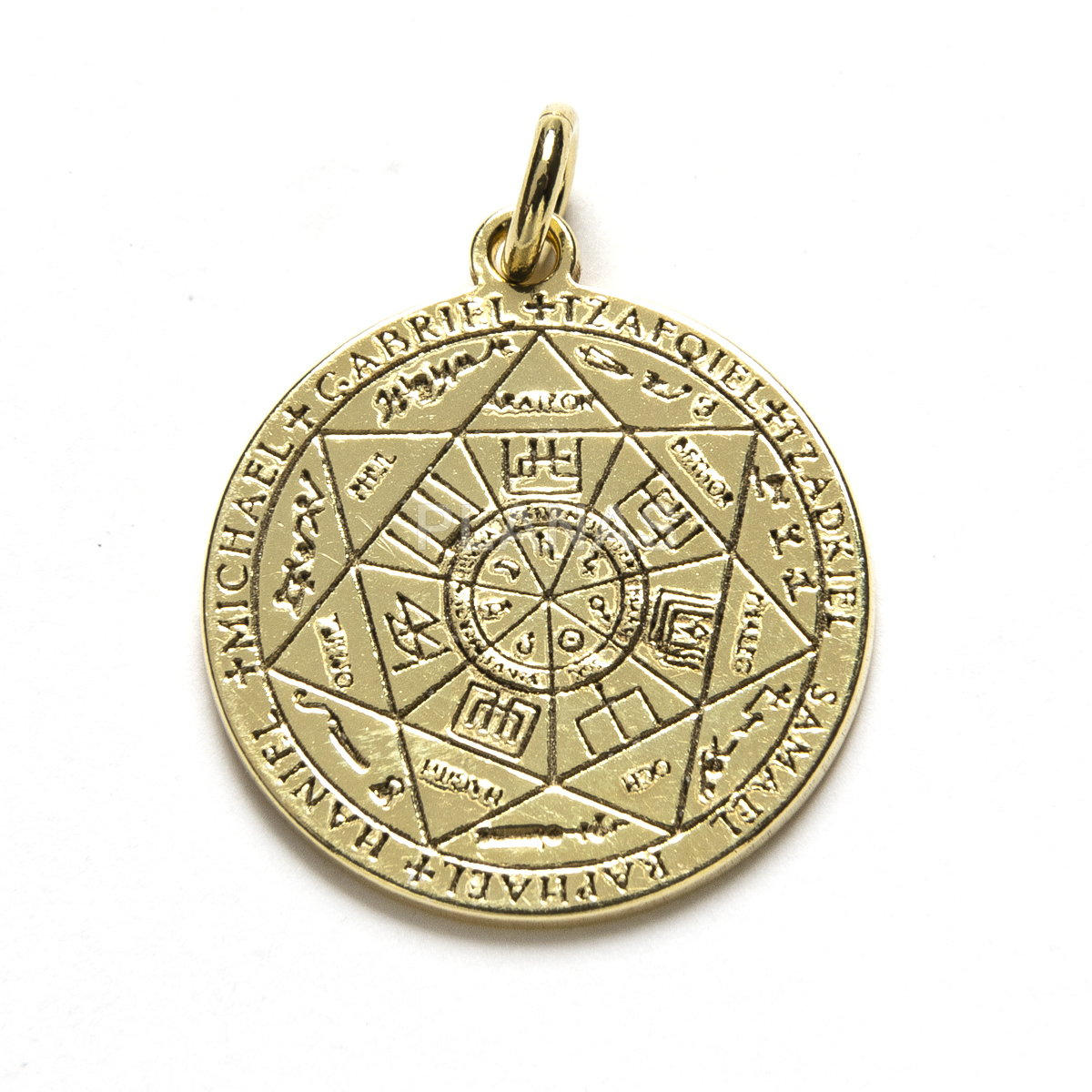 Pingente em prata de lei. pentagrama de salomão.