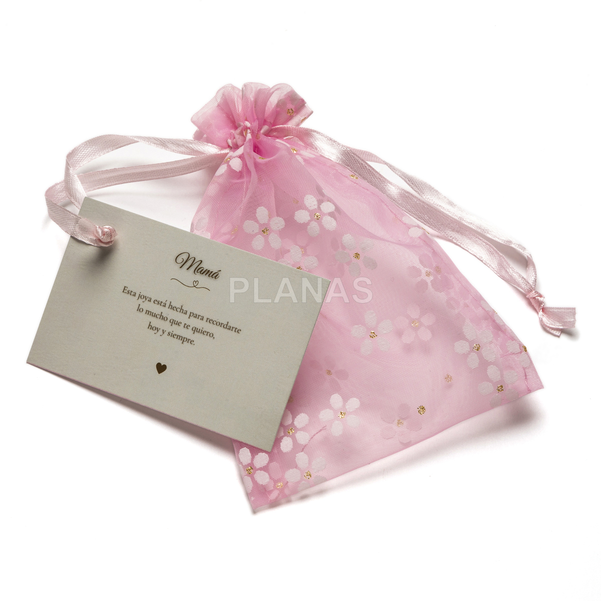 Pulsera elástica en Quarzo rosa con plata de ley y baño oro. MAMA.   