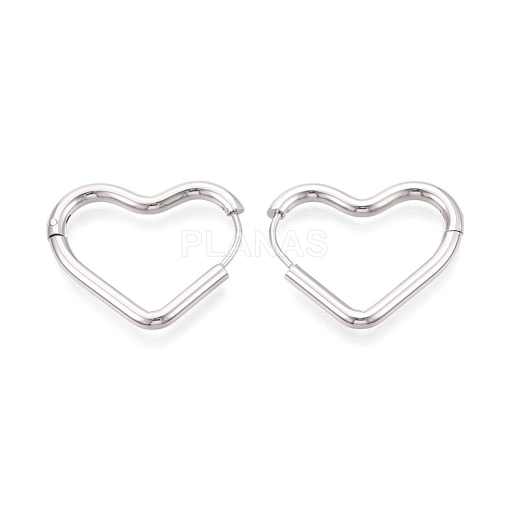 Aros en Acero Inoxidable 304.  CORAZÓN.