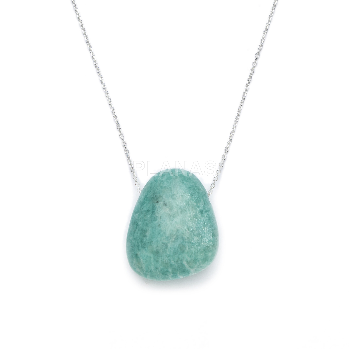 Collar en Plata de ley y Mineral natural.