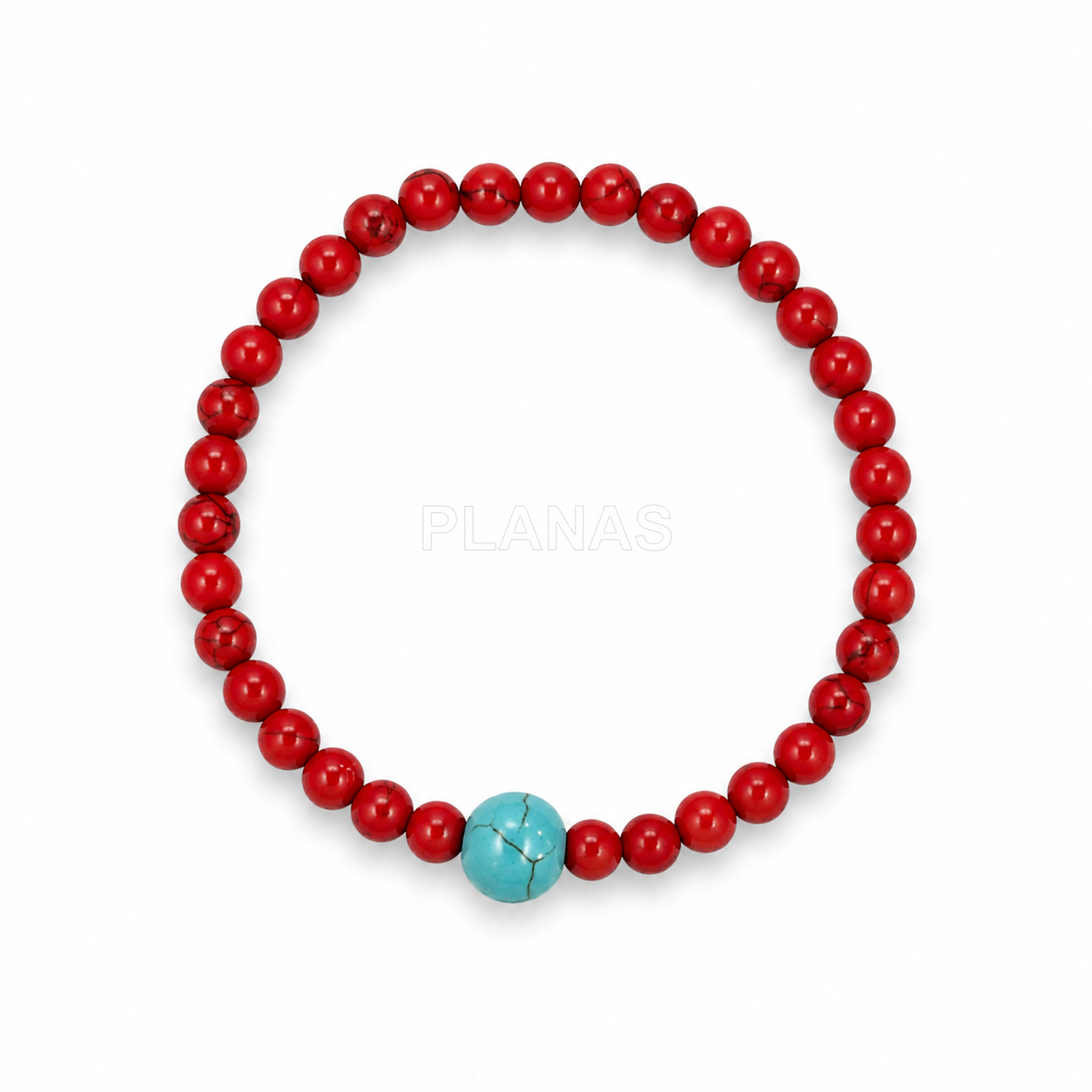 Pulsera elástica Coral. BOLA.
