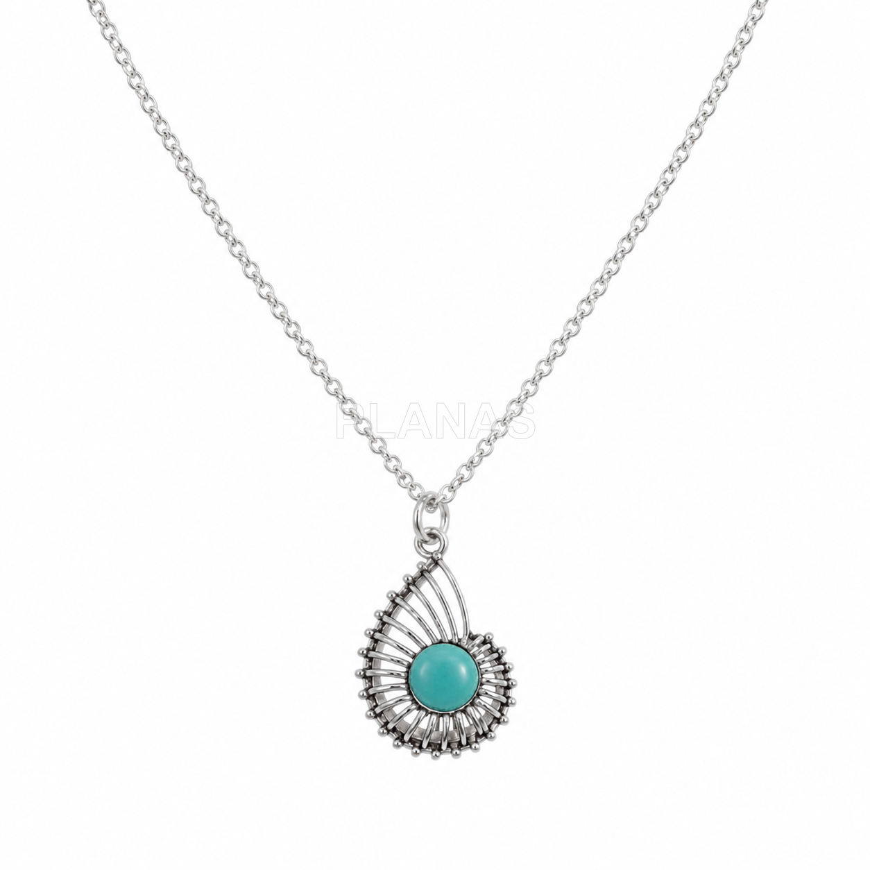 Collar en plata de ley. 