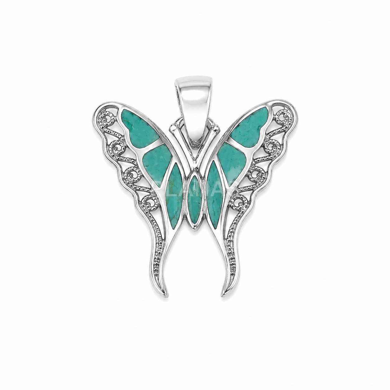 Colgante en Plata de ley. MARIPOSA.