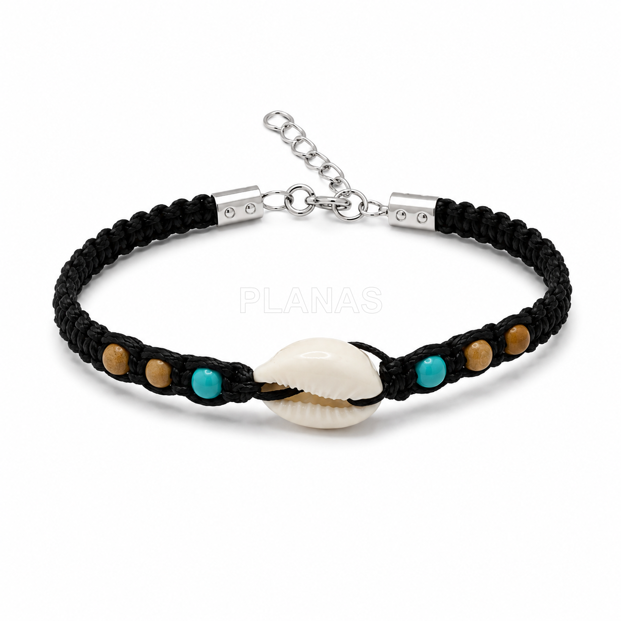 Pulsera en plata de ley. CONCHA.