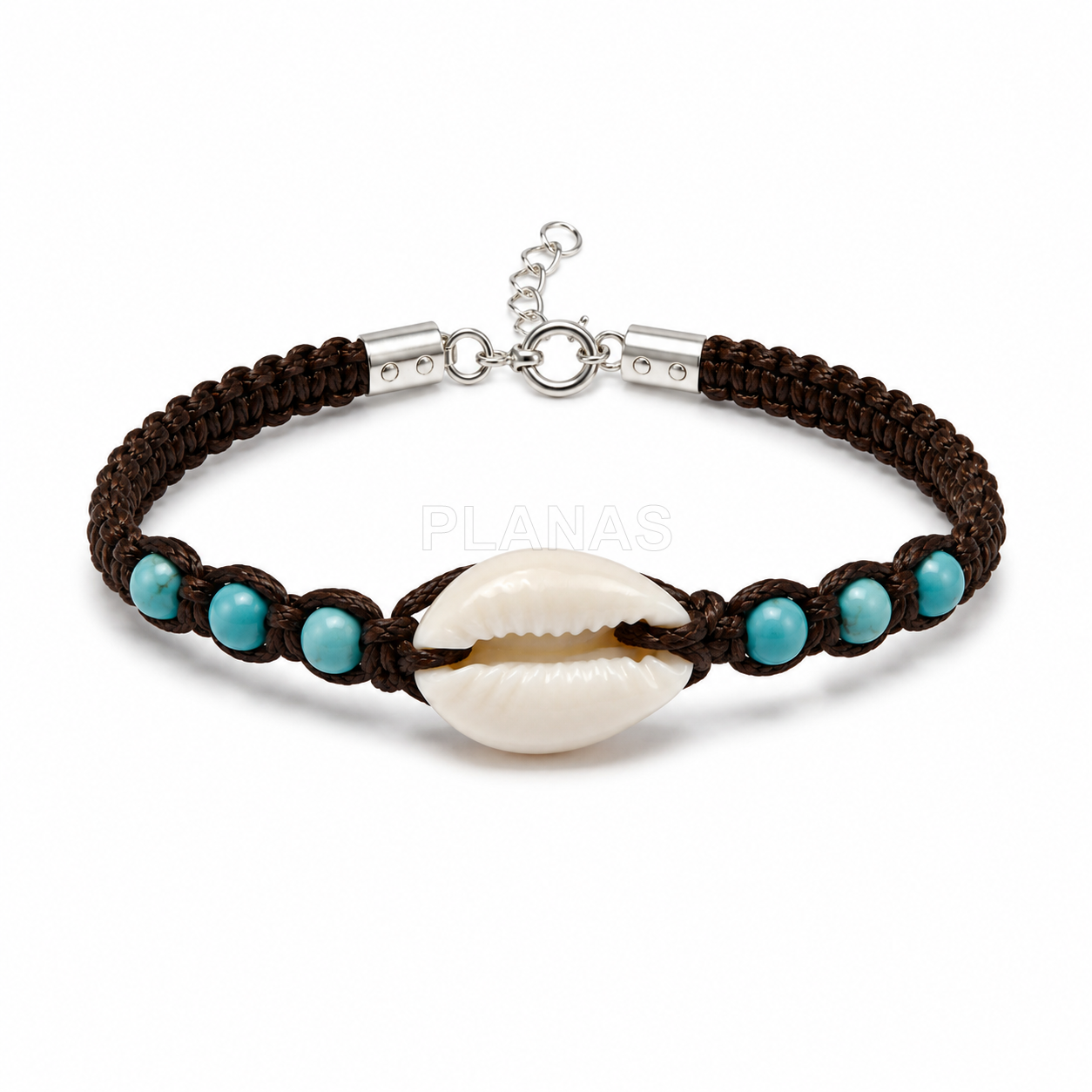 Pulsera en plata de ley. CONCHA.