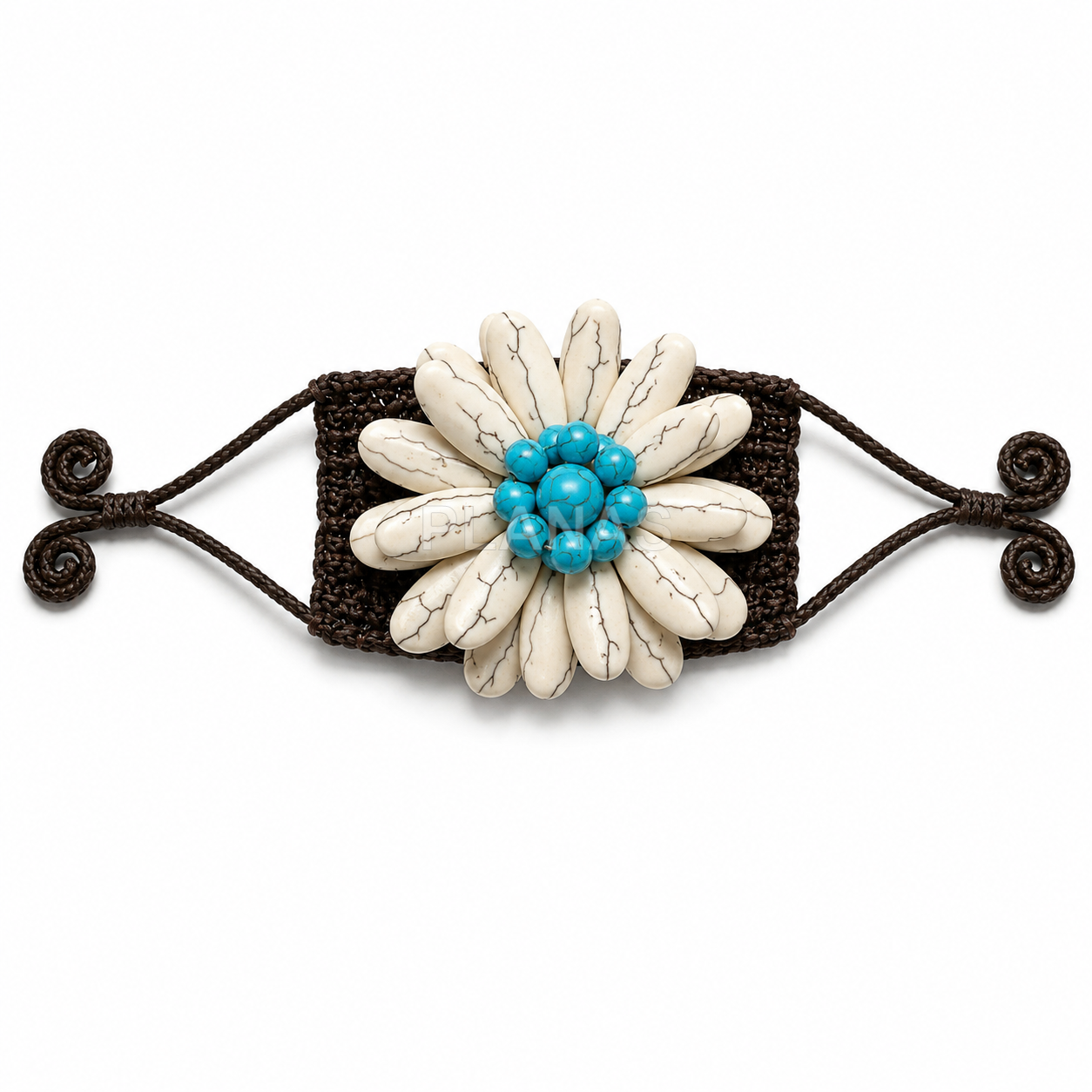 Pulsera Rigida de ganchillo hecha a mano.