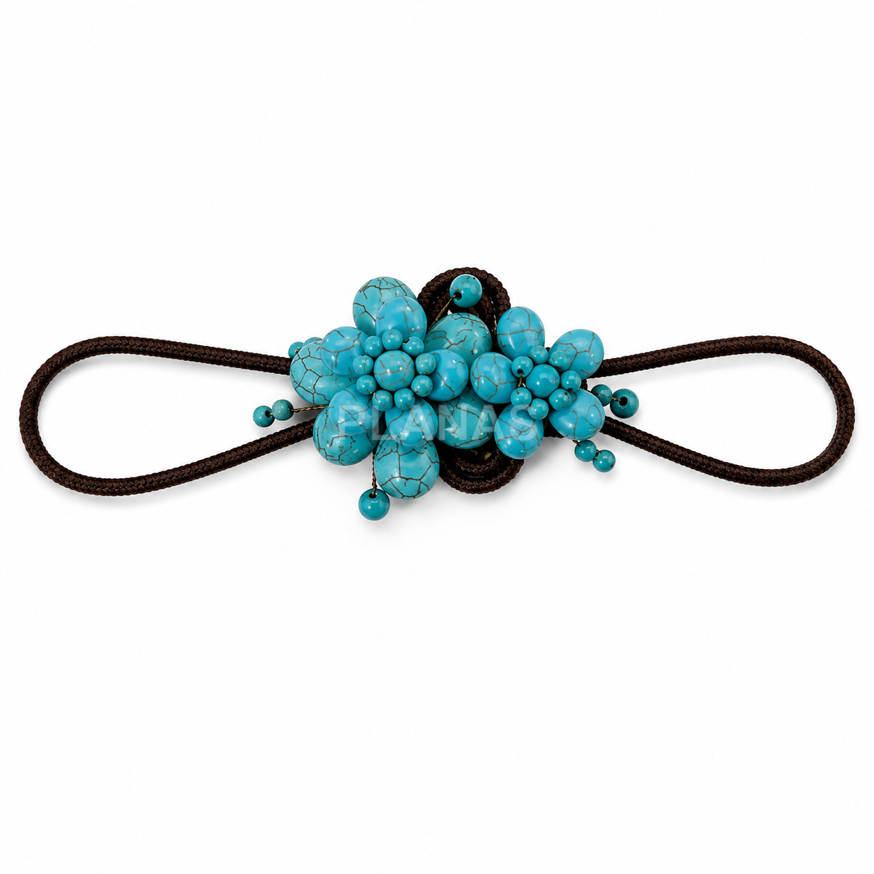 Pulsera rigida de ganchillo hecha a mano.