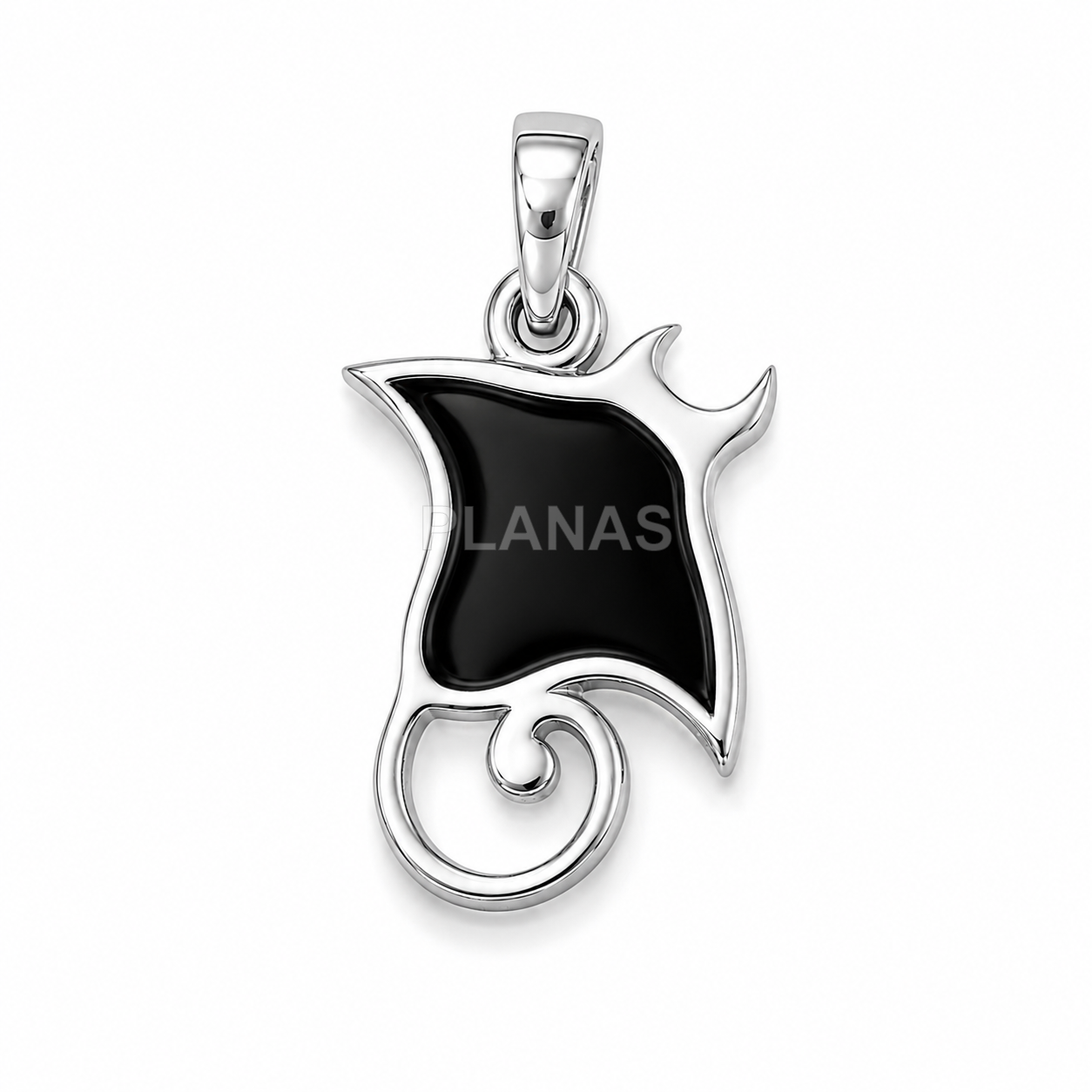 Colgante en Plata de ley. MANTA RAYA.