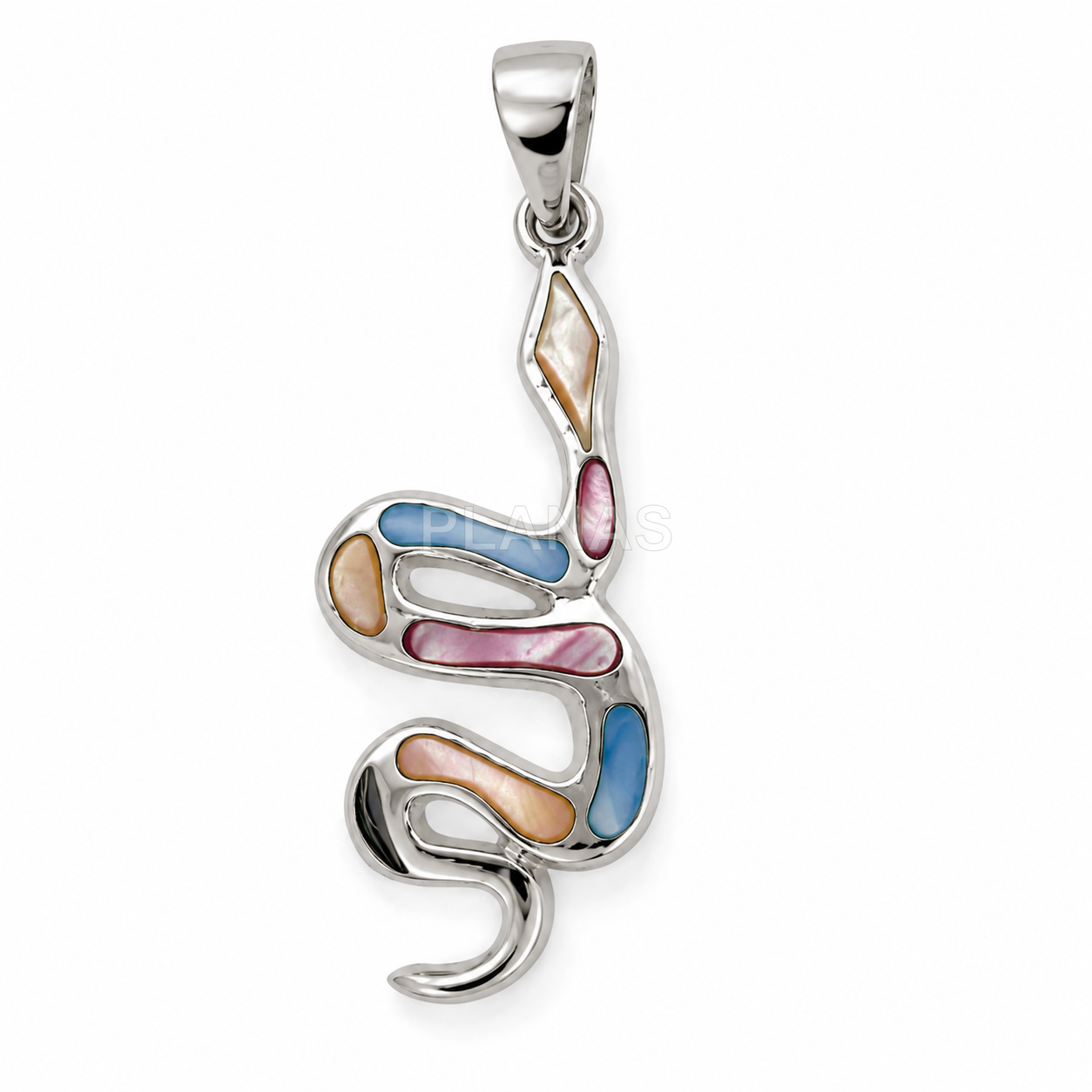 Colgante en Plata de ley. SERPIENTE.