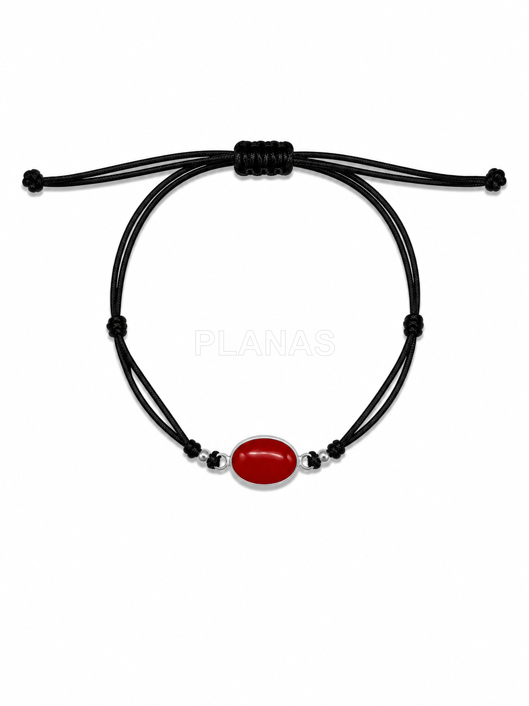 Tobillera macramé en Plata de ley.  