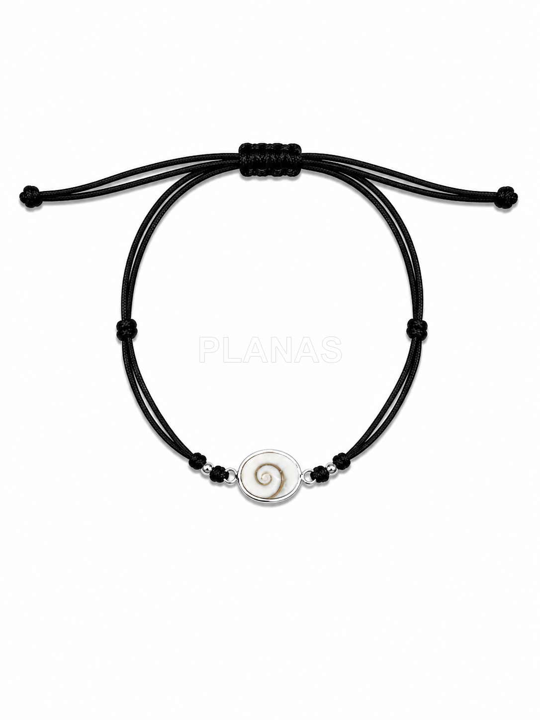 Tobillera macramé en Plata de ley.  