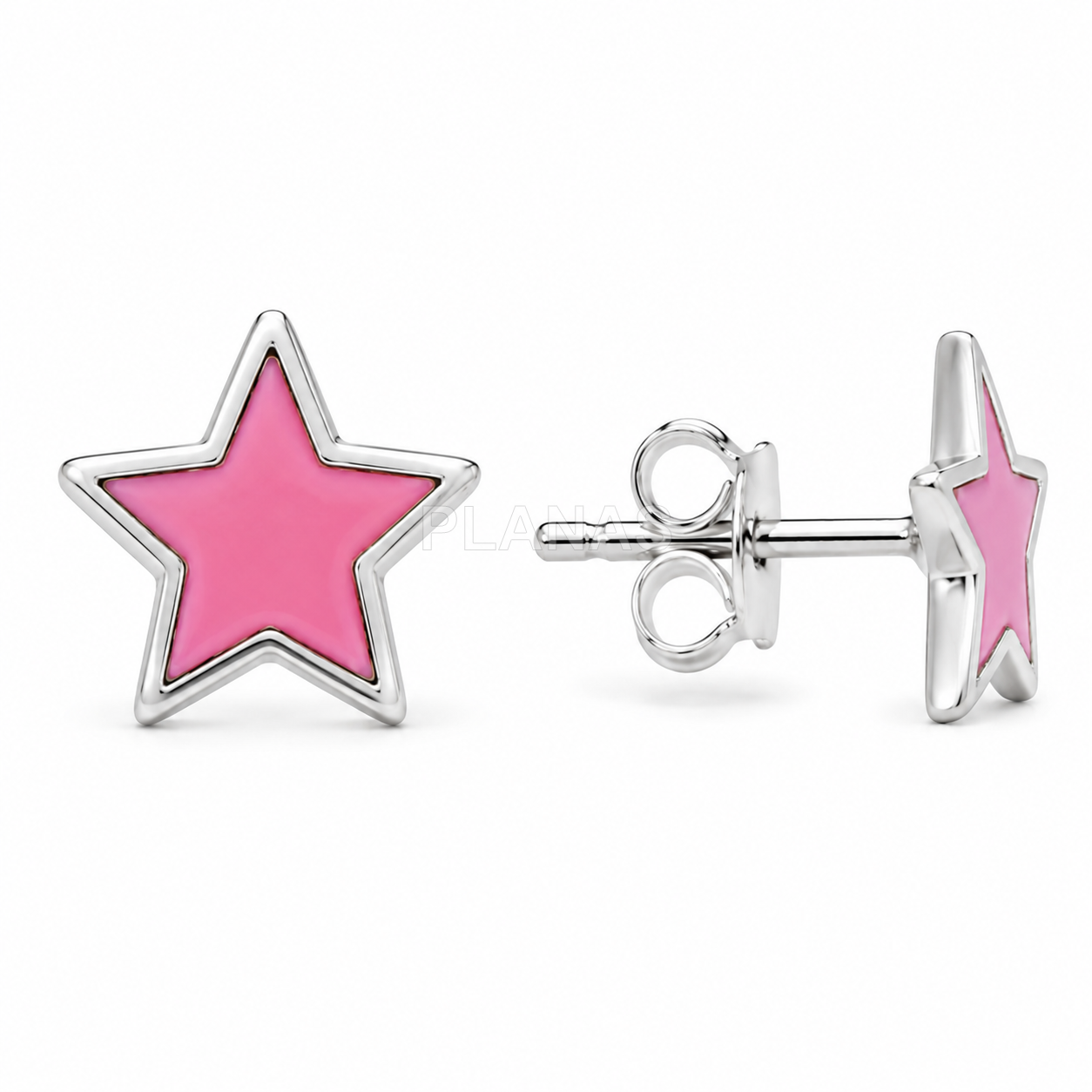 Pendientes en Plata de ley. ESTRELLA.