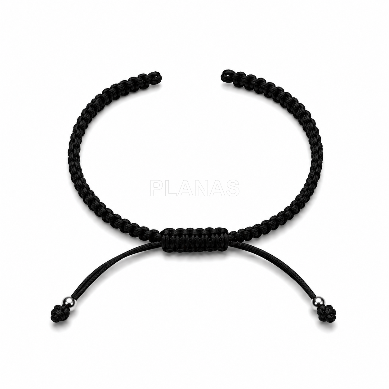Pulseira de macramê para montar com contas de prata de lei.