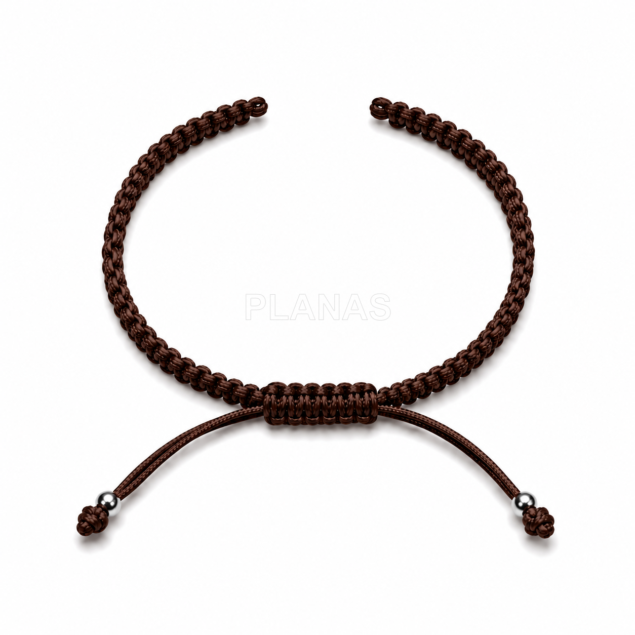 Pulseira de macramê para montar com contas de prata de lei.