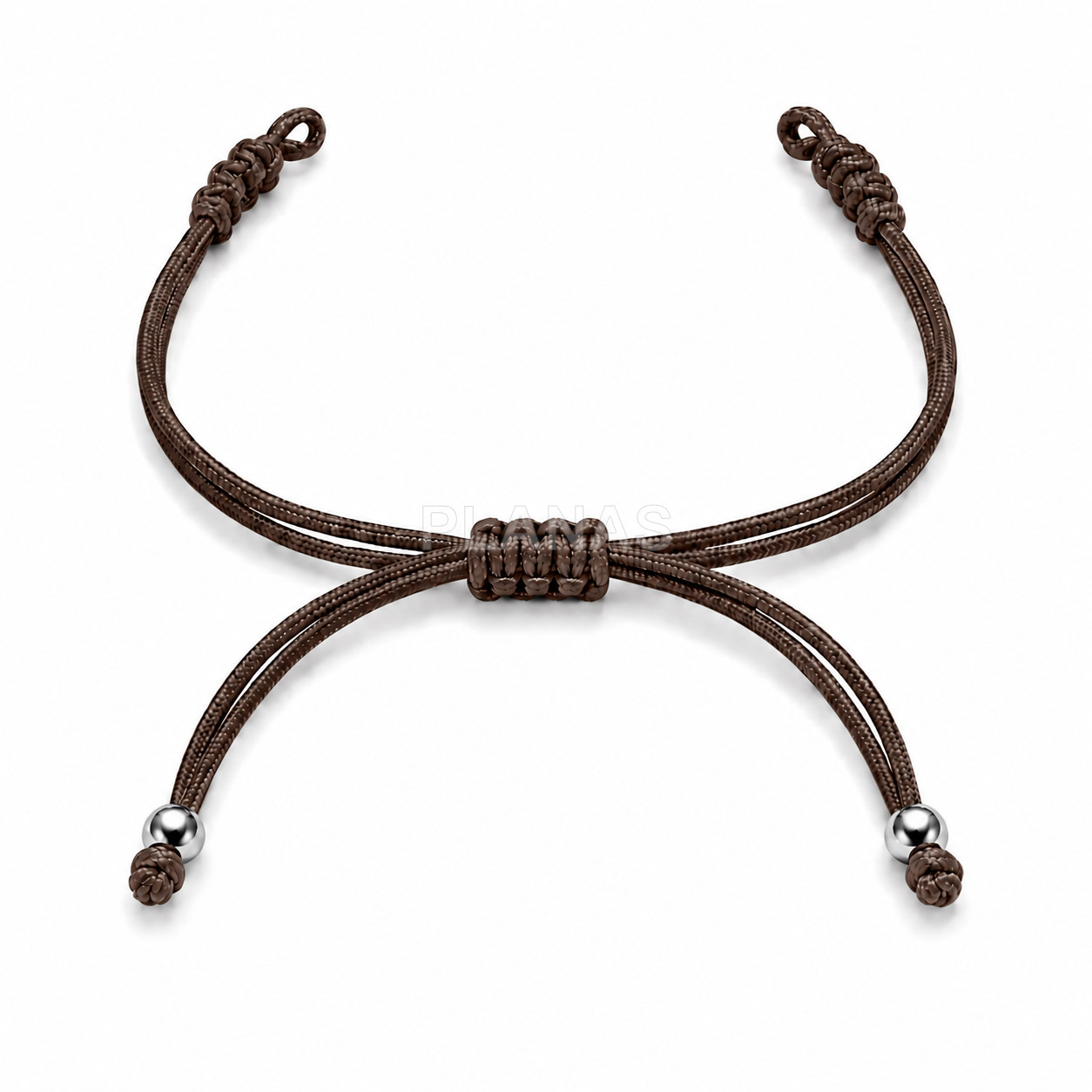 Pulseira de macramê para montar com contas de prata de lei.