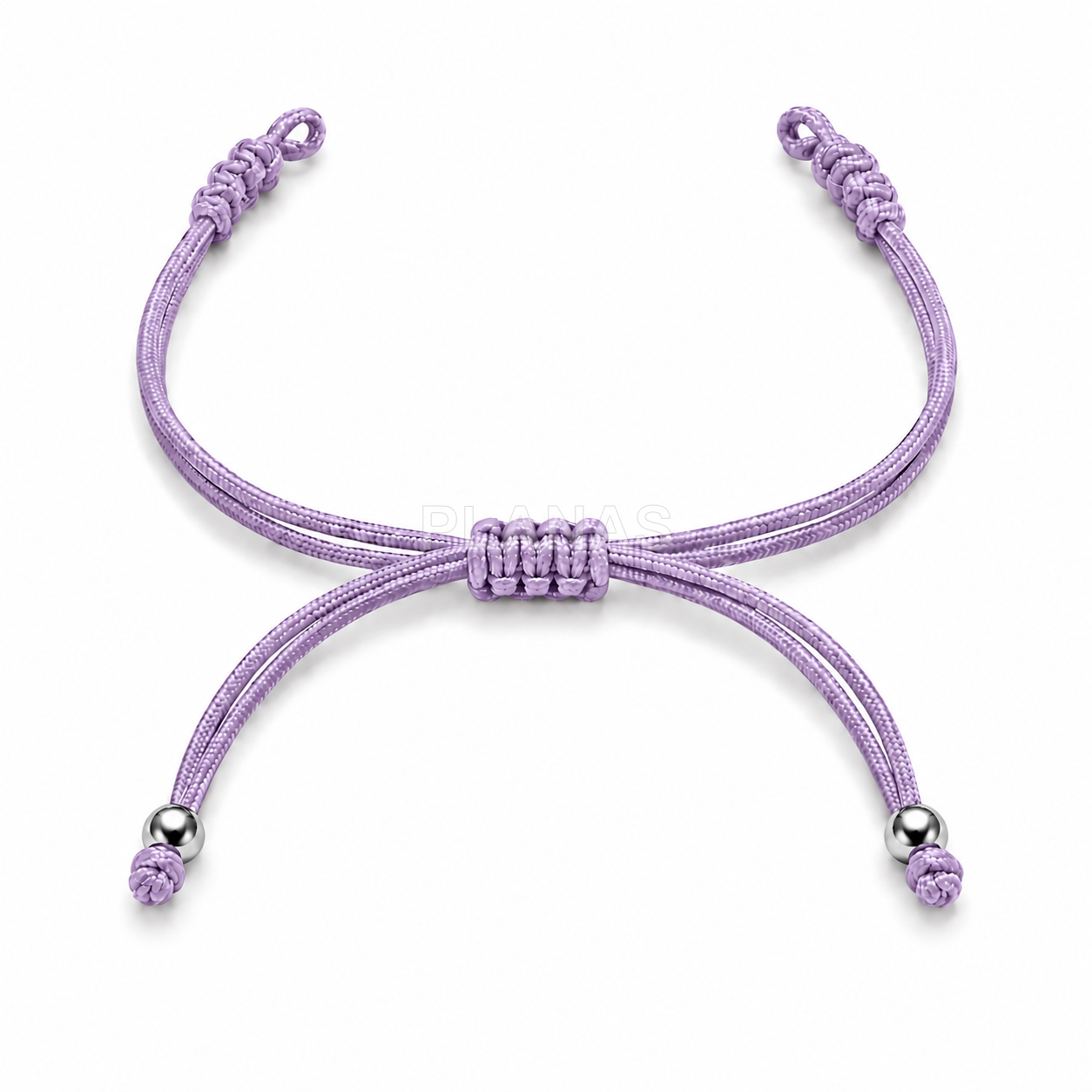 Pulseira de macramê para montar com contas de prata de lei.