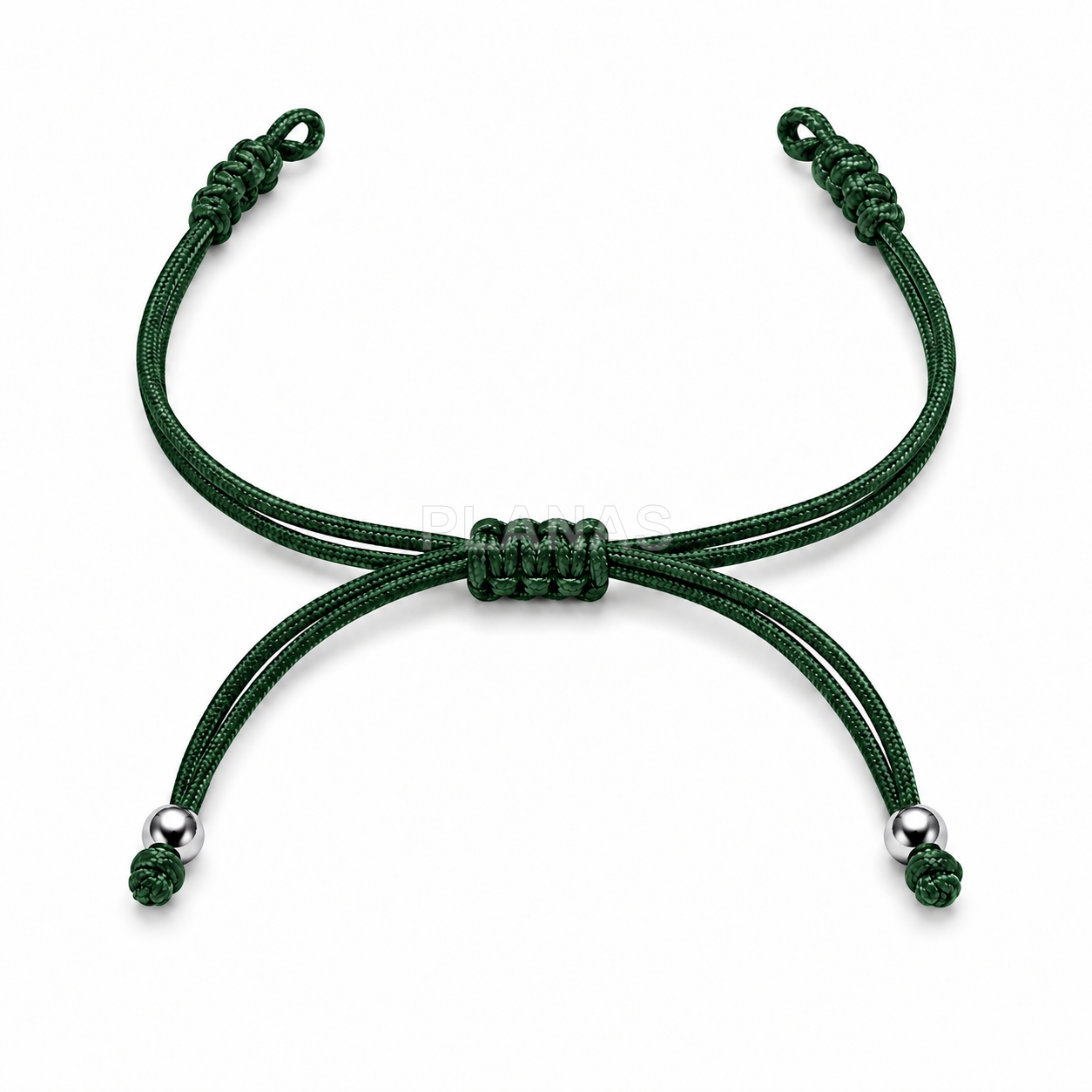 Pulseira de macramê para montar com contas de prata de lei.