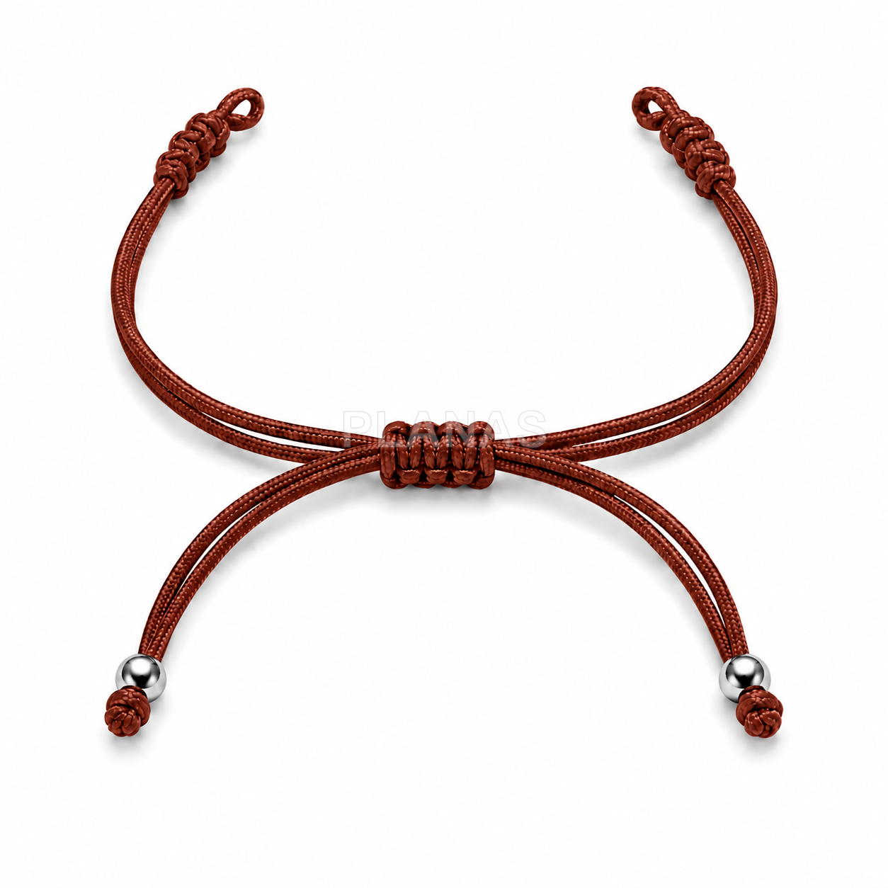 Pulseira de macramê para montar com contas de prata de lei.