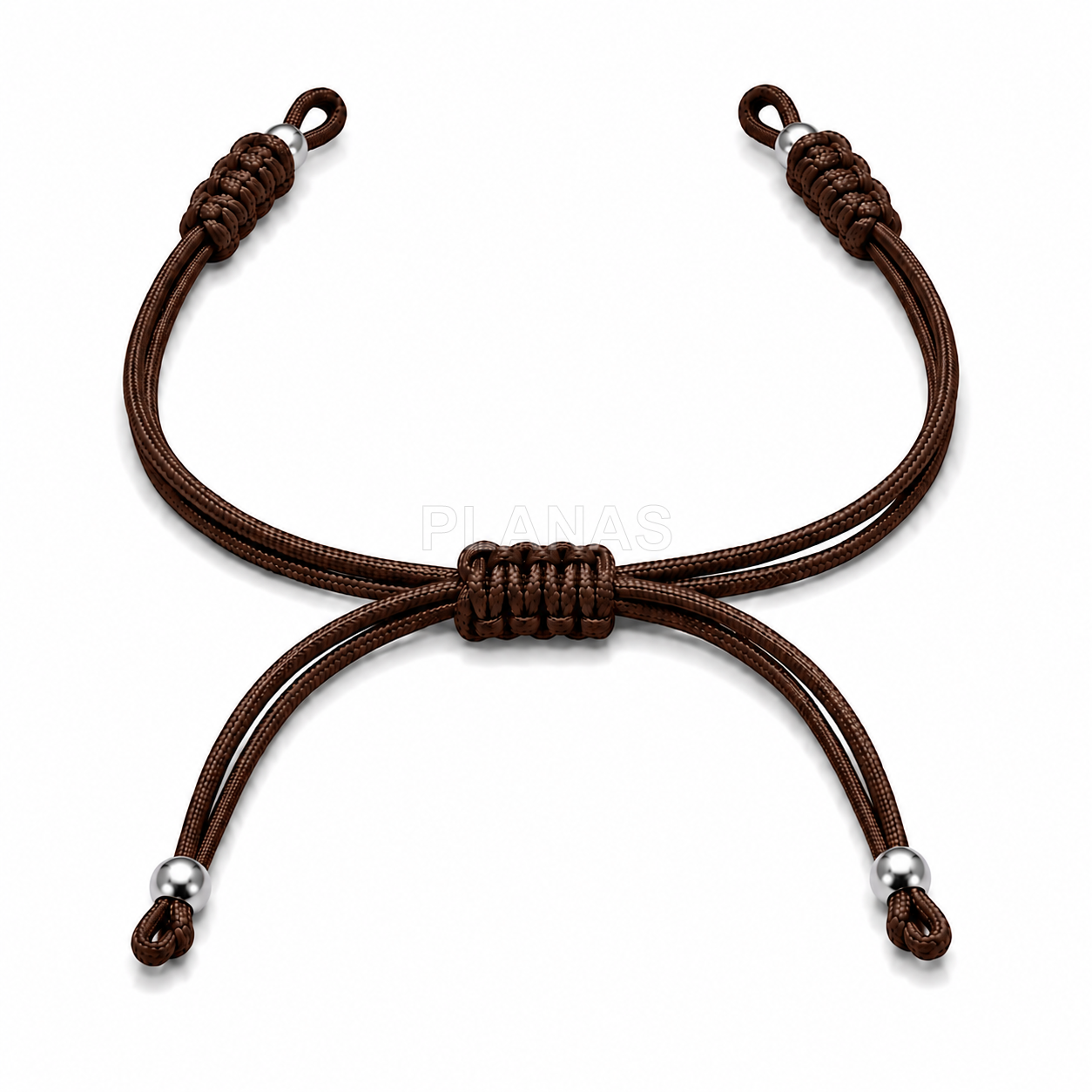 Pulseira de macramê para montar com contas de prata de lei.