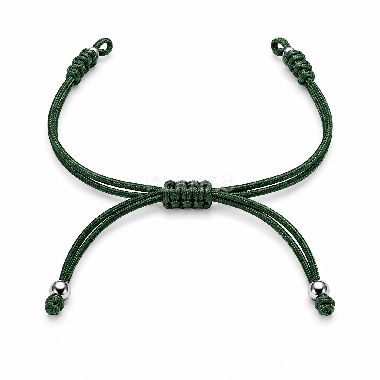 Pulseira de macramê para montar com contas de prata de lei.