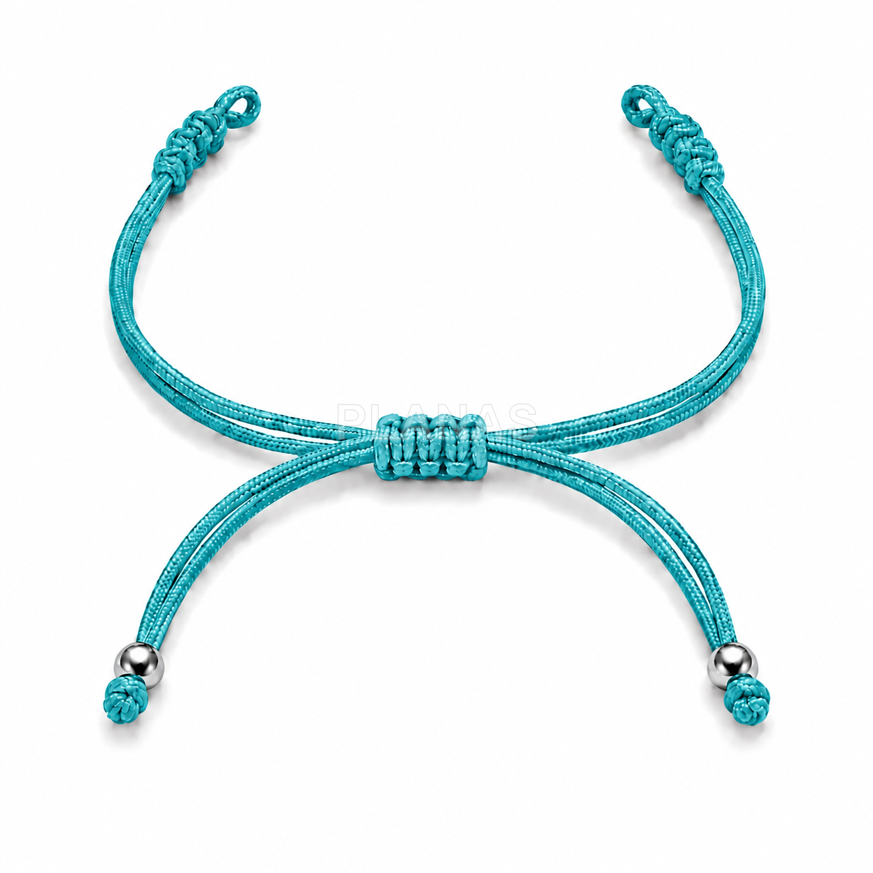 Pulseira de macramê para montar com contas de prata de lei.