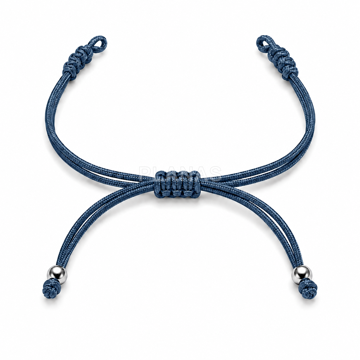 Pulseira de macramê para montar com contas de prata de lei.