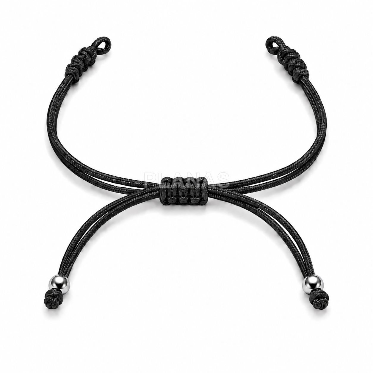 Pulseira de macramê para montar com contas de prata de lei.