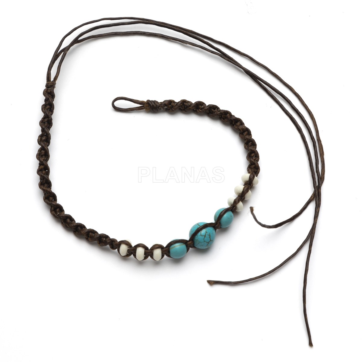 Pulseras o Tobillera trenzada con hilo encerado resistente al agua.