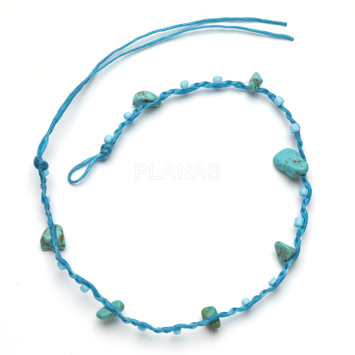 Pulseras o Tobillera con hilo encerado resistente al agua y Chips. 
