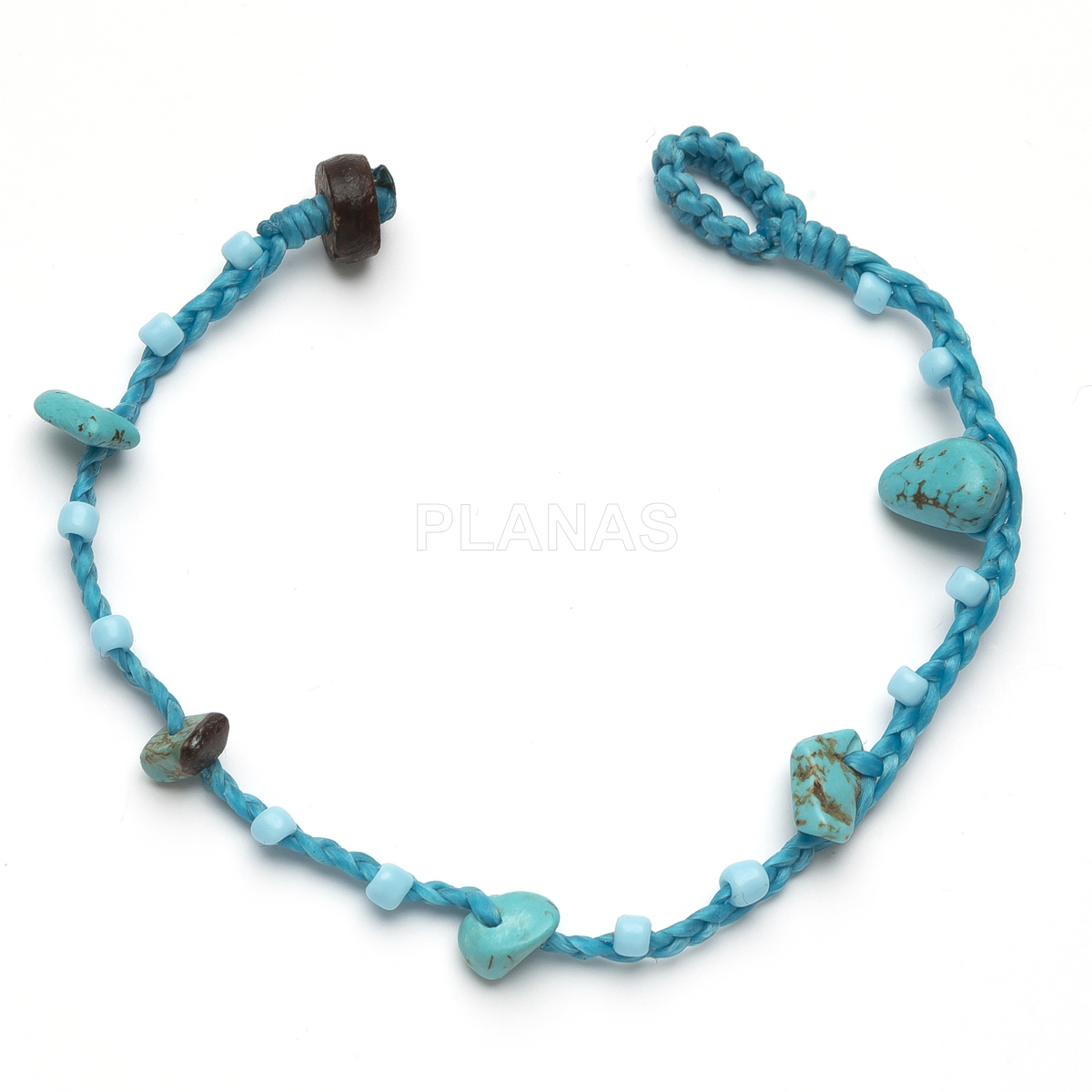 Pulsera con hilo encerado resistente al agua. 