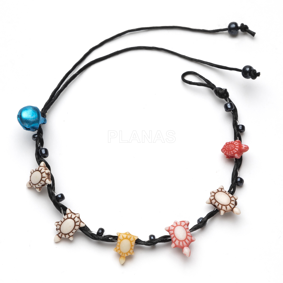 Pulsera infantil con hilo encerado resistente al agua. 
