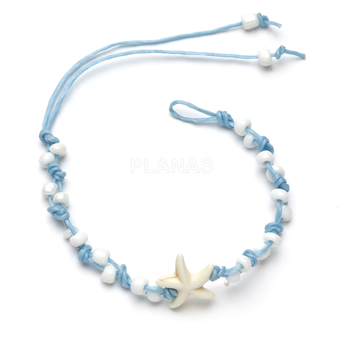 Pulsera infantil con hilo encerado resistente al agua. 