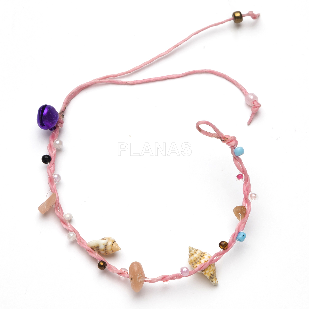 Pulsera infantil con hilo encerado resistente al agua. 