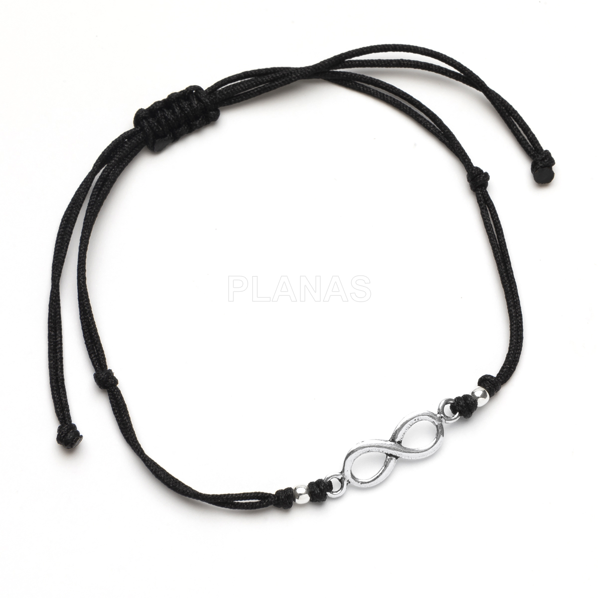 Pulsera macramé en Plata de ley.  