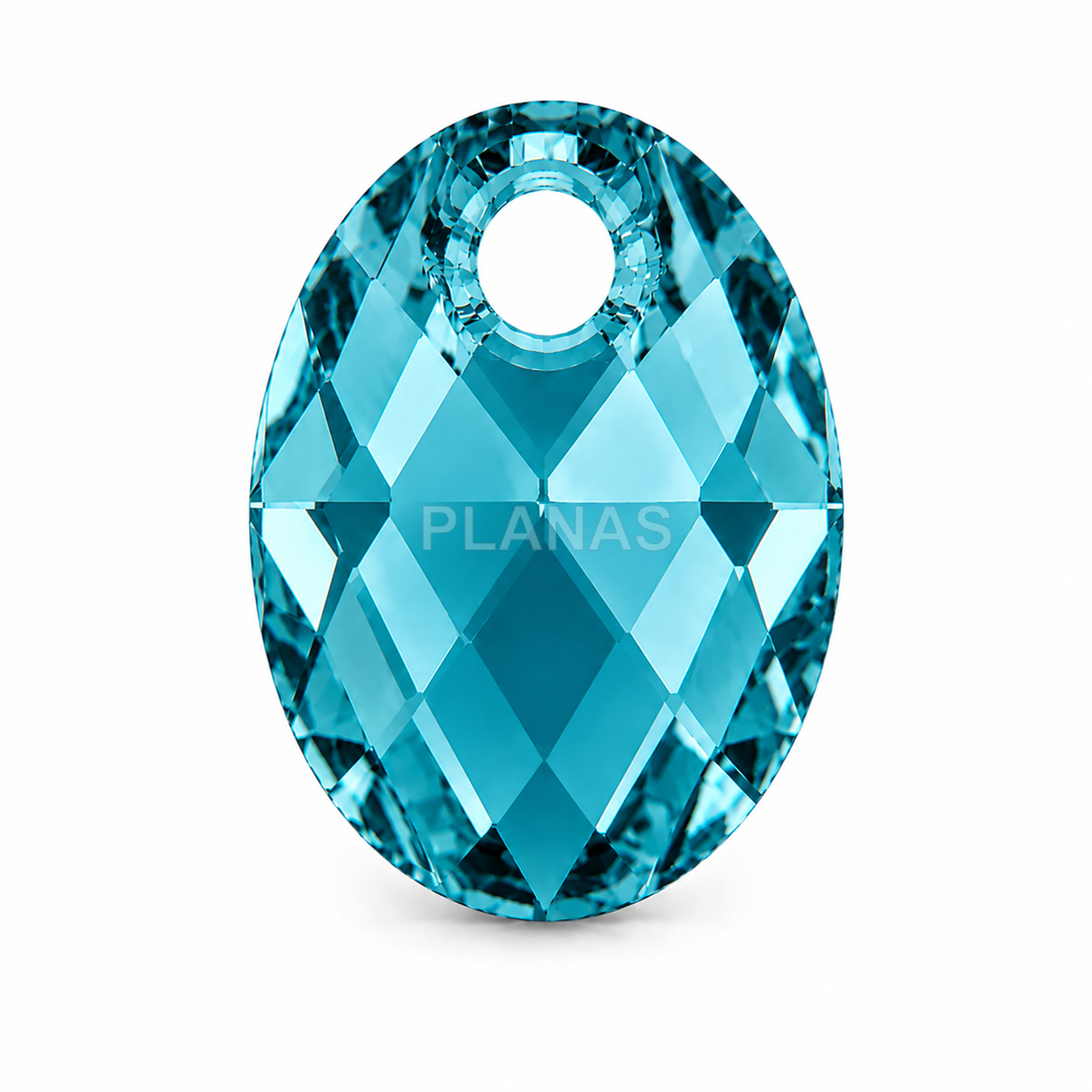 Colgante oval (Componente Swarovski). 9x6mm.