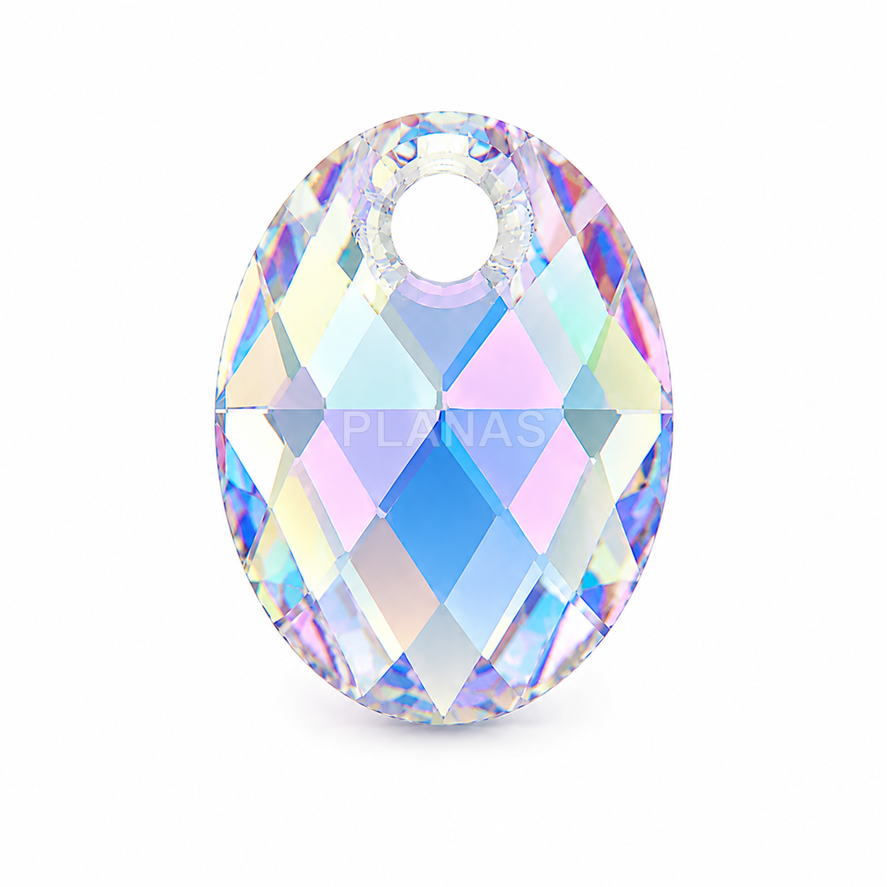 Colgante oval (Componente Swarovski). 9x6mm.