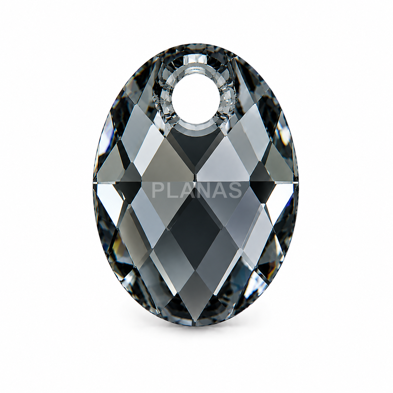 Colgante oval (Componente Swarovski). 9x6mm.