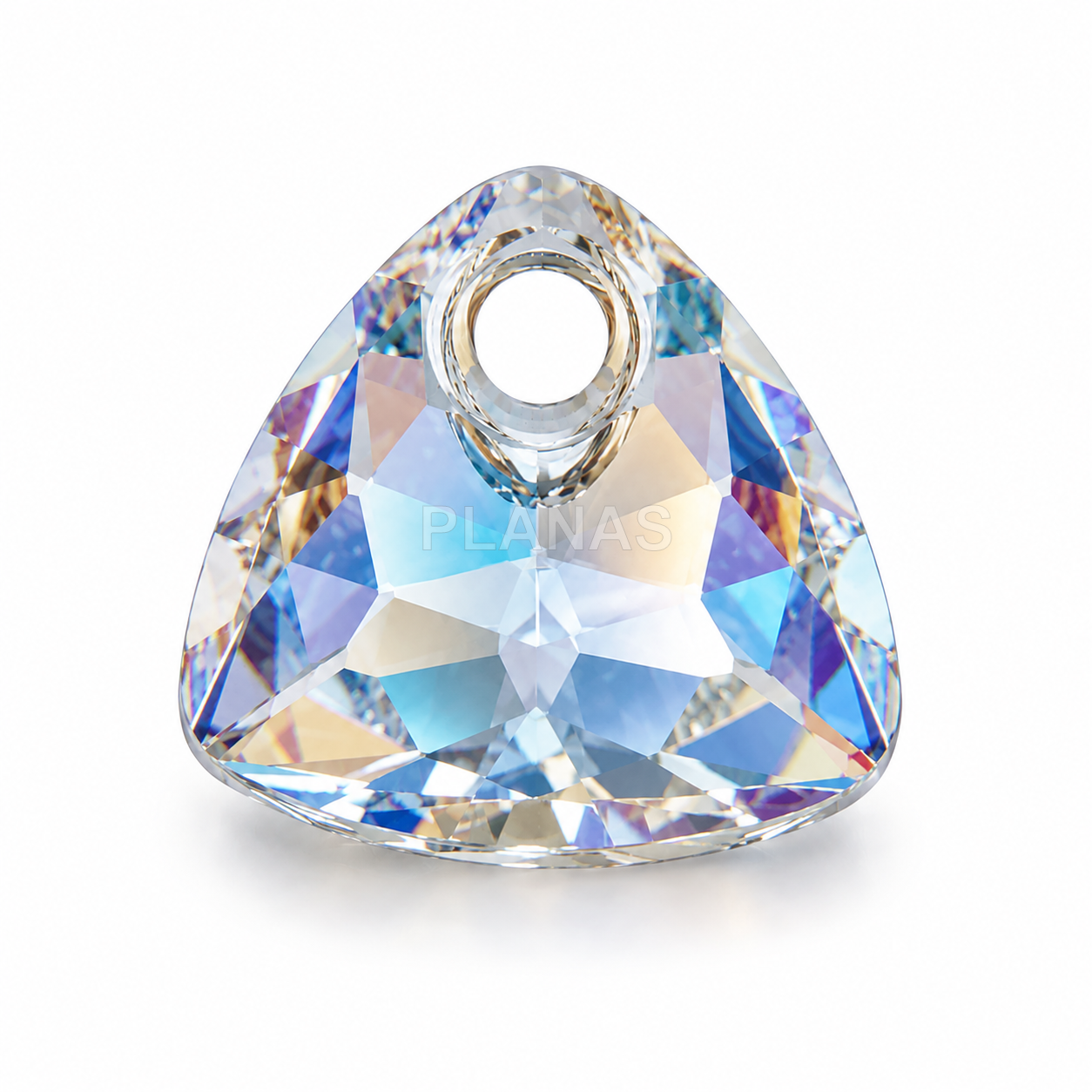 Colgante triangular de Cristal, Componente Swarovski, 8mm.