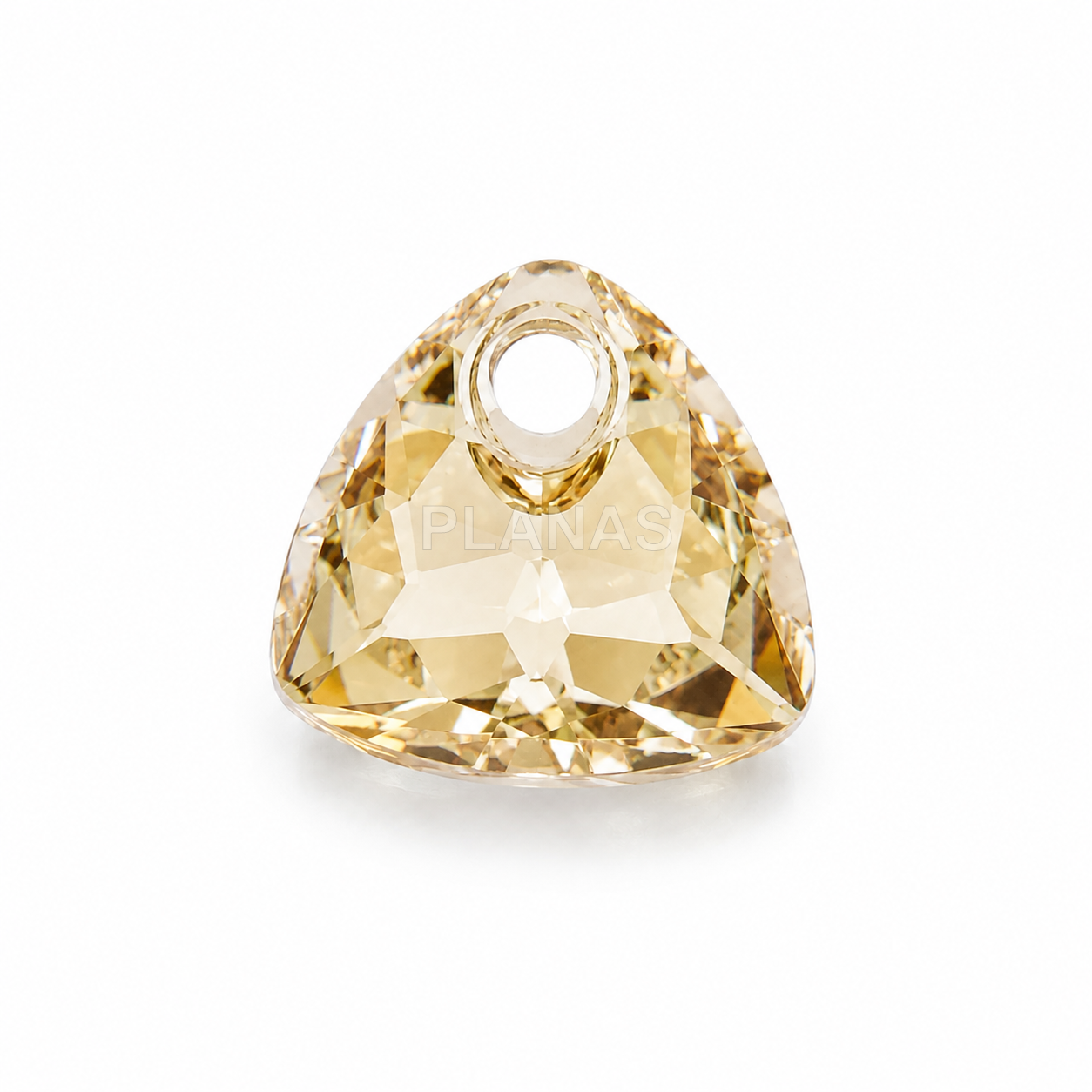 Colgante triangular de Cristal, Componente Swarovski, 8mm.