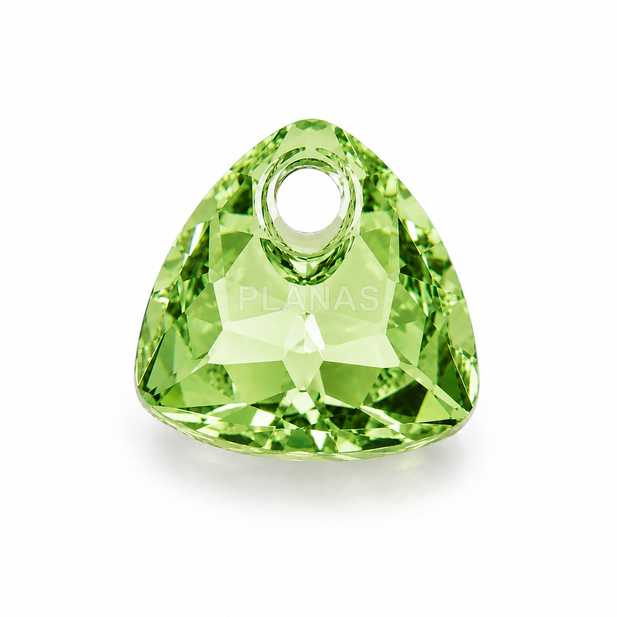 Colgante triangular de Cristal, Componente Swarovski, 8mm.