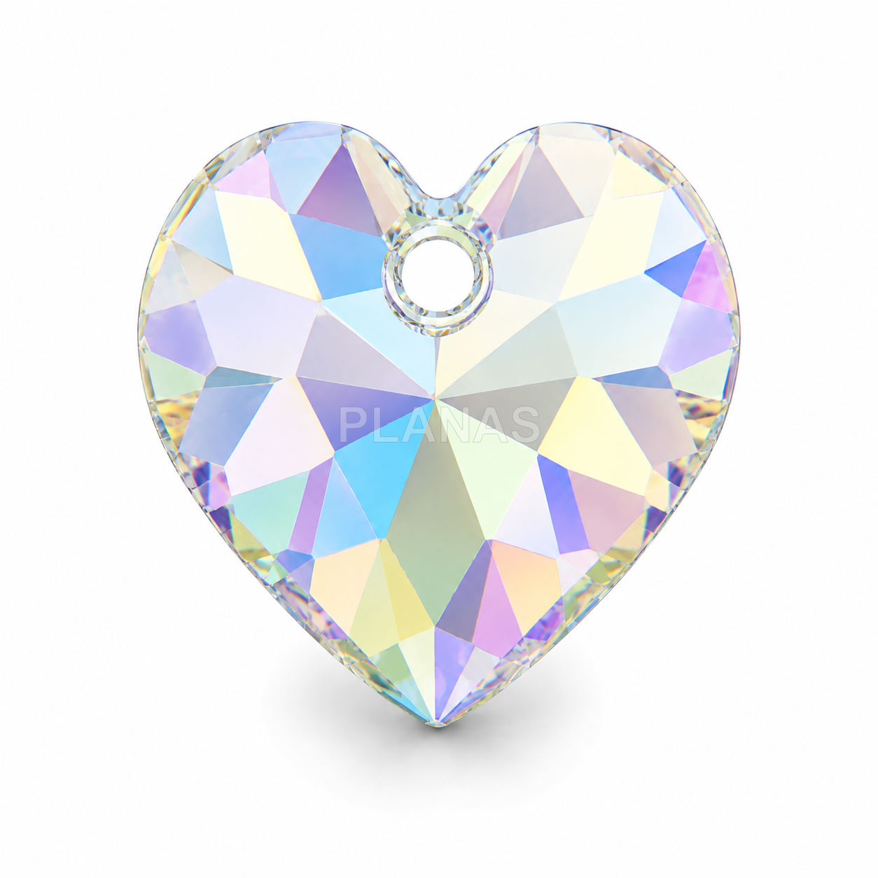 Colgante  Cristal, Componente Swarovski, 8mm. CORAZÓN